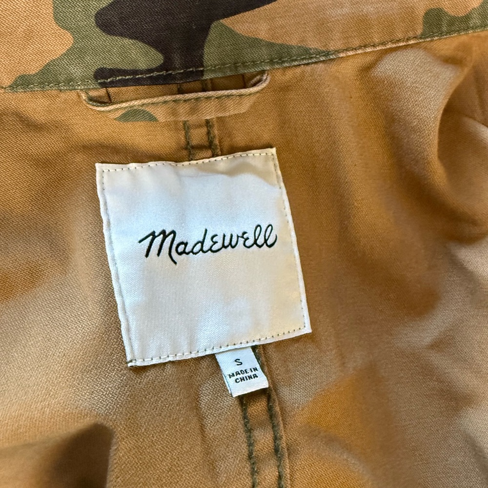 Madewell Camo Utility Jacket β Size S - Picture 6 of 6